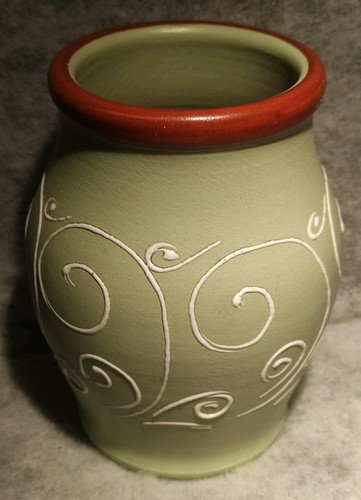 Denby ferndale stoneware vase - denby,