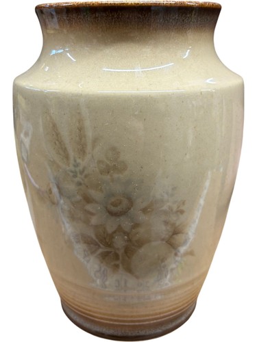 Denby stoneware vase floral - stoneware,