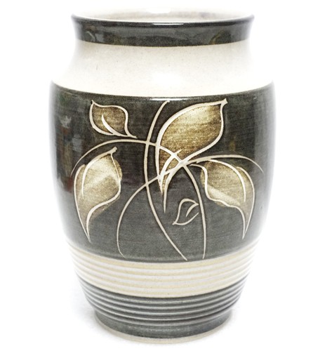 Denby fresco leaves vase 17cm